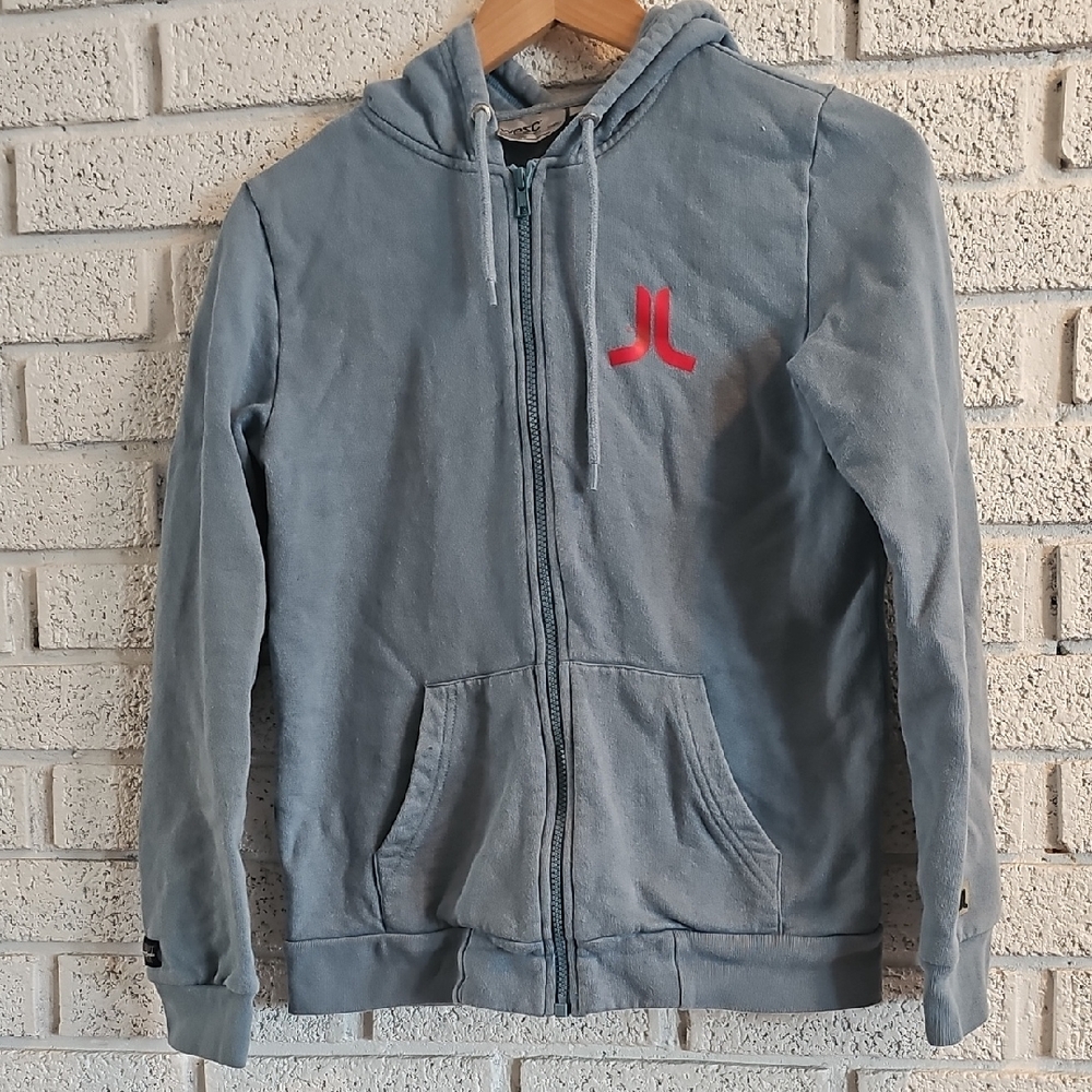 Wesc Light Blue Zip-Up Hoodie